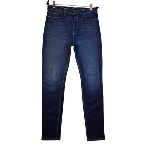 Hudson Barbara Super Skinny Jeans Dark Wash High Rise Stretch Denim Sz 31 - Picture 2 of 9